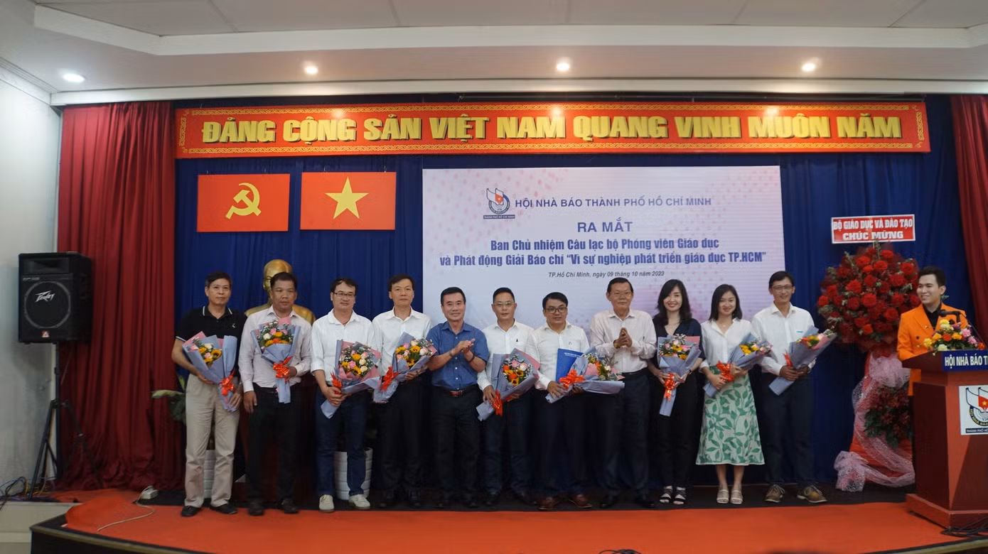 Ban Chủ nhiệm CLB Phóng viên Giáo dục tại TP. HCM ra mắt.