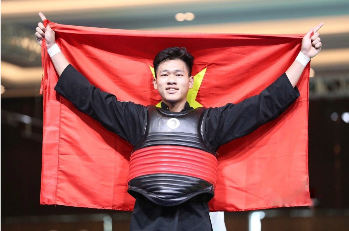 Nguyễn Tấn Sang giành được chiếc HCV SEA Games thứ hai trong sự nghiệp thi đấu. (Ảnh: NVCC)