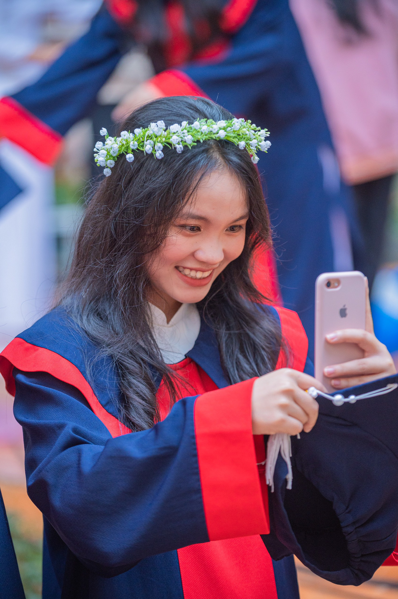 Nguyễn Thị Hà Bích Ngọc trong ngày tốt nghiệp THPT. (Ảnh NVCC) Nguyễn Thị Hà Bích Ngọc trong ngày tốt nghiệp THPT. (Ảnh NVCC)