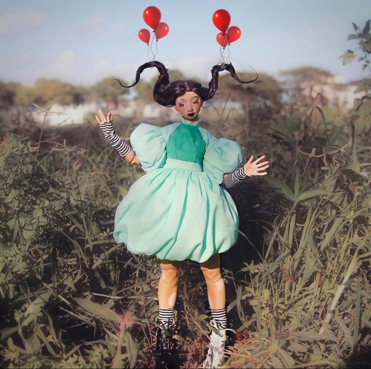 Một búp bê khớp cầu nghệ thuật được Thịnh Đa làm ra. (Ảnh: NVCC)