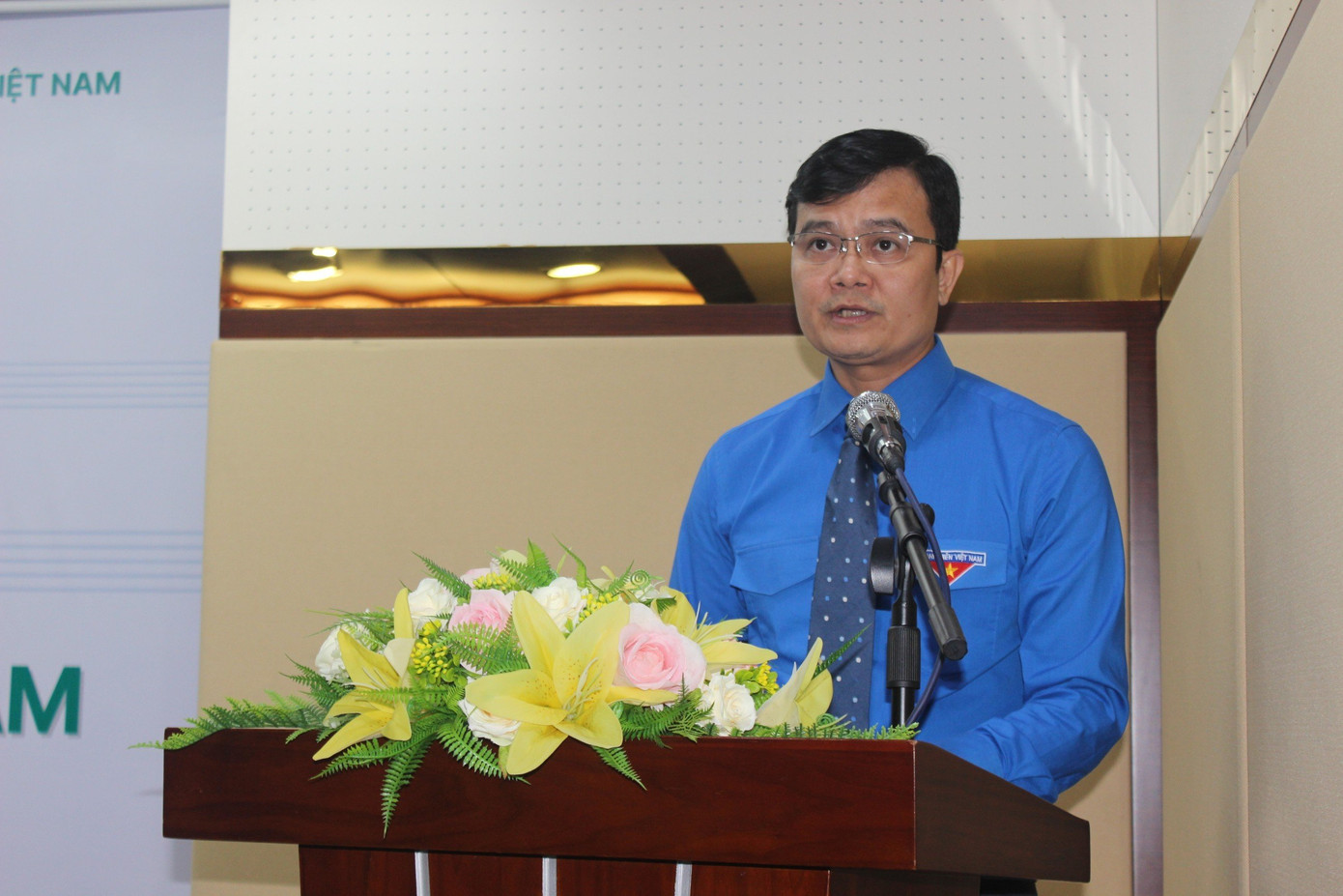 Bí thư thứ nhất T.Ư Đoàn Bùi Quang Huy phát biểu tại chương trình.