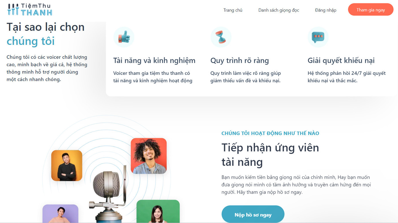 Nền tảng “Tiệm thu thanh” được sáng lập từ năm 2020, cung cấp cơ hội việc làm cho nhiều bạn sinh viên có chất giọng tốt.