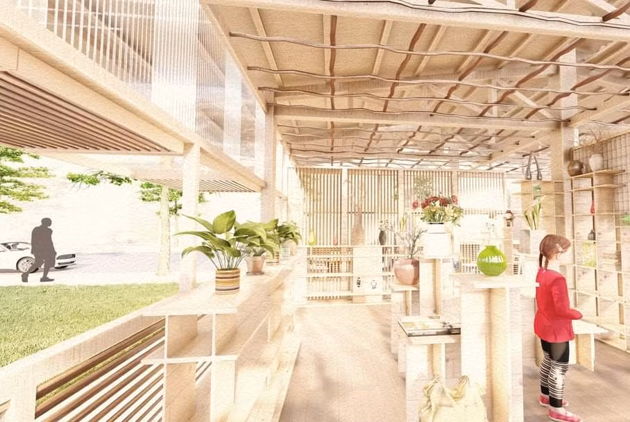 Phối cảnh thiết kế của dự án.