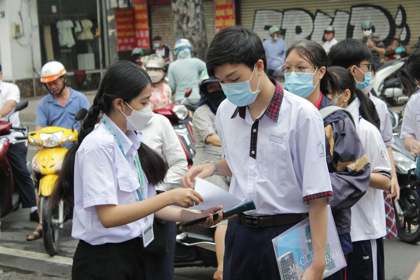 Hoạt động &quot;Tiếp sức mùa thi&quot; tại TP. HCM năm nay diễn ra sớm hơn mọi năm. (Ảnh: HSV TP. HCM)