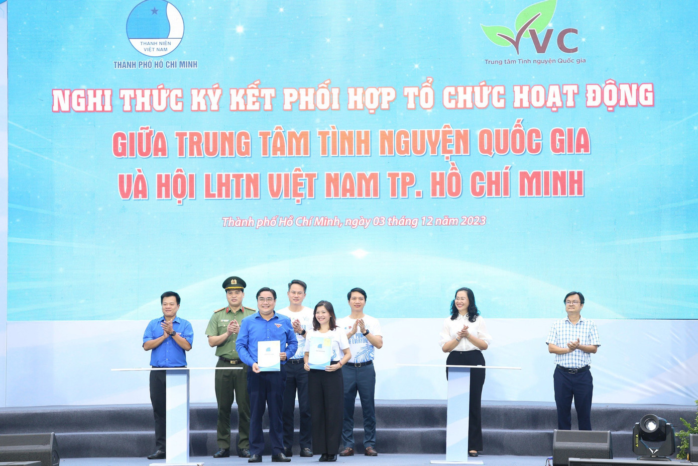 Trung tâm Tình nguyện Quốc gia và Hội LHTN TP. HCM ký kết các nội dung phối hợp trong giai đoạn 2024 - 2028. Trung tâm Tình nguyện Quốc gia và Hội LHTN TP. HCM ký kết các nội dung phối hợp trong giai đoạn 2024 - 2028.
