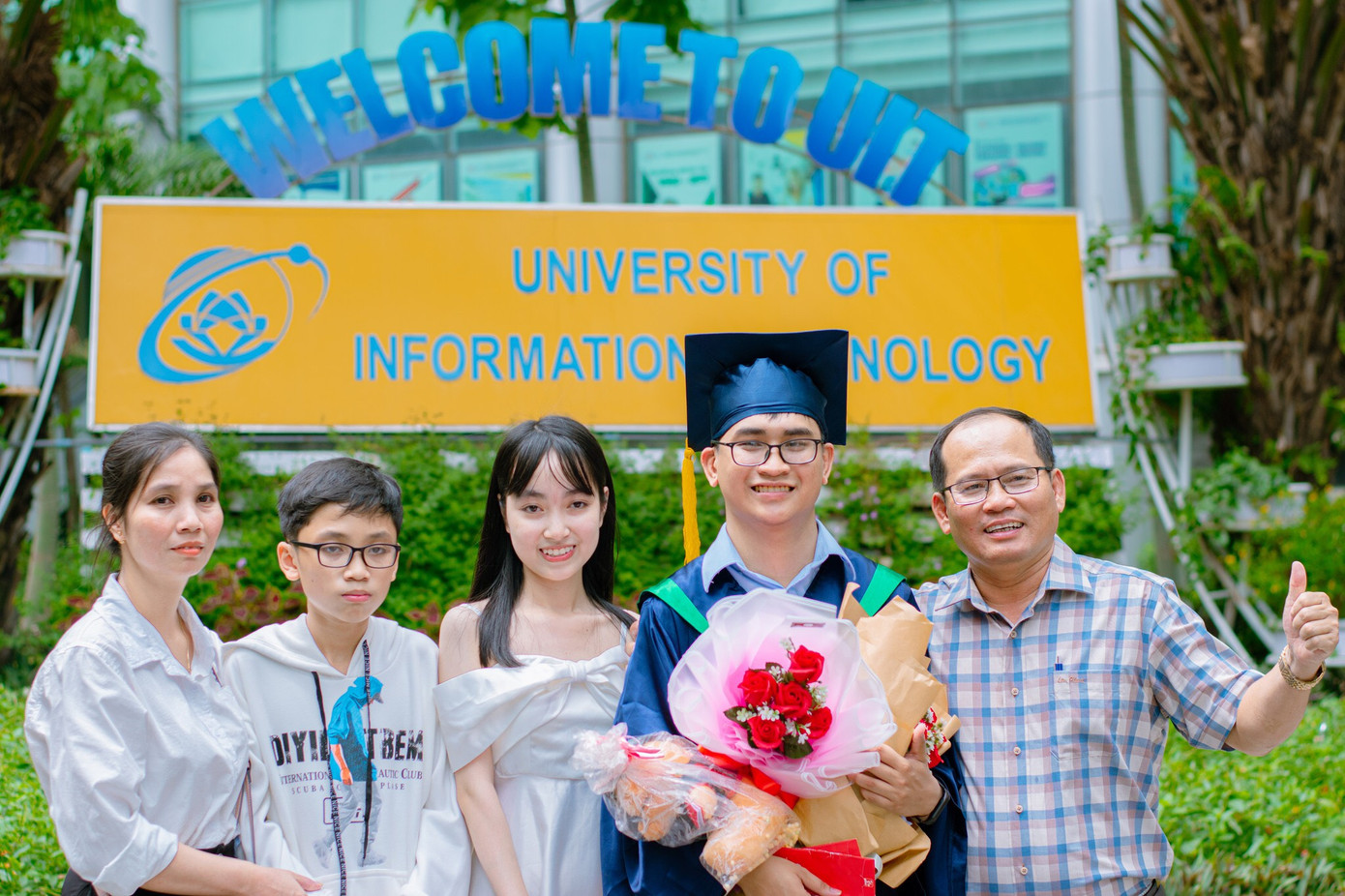 Gia đình và bạn bè là động lực quan trọng thôi thúc Khánh An phấn đấu.