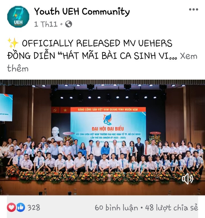 MV “Hát mãi bài ca sinh viên Thành phố Bác” của các bạn sinh viên trường ĐH Kinh tế TP. HCM (Ảnh: Fanpage) MV “Hát mãi bài ca sinh viên Thành phố Bác” của các bạn sinh viên trường ĐH Kinh tế TP. HCM (Ảnh: Fanpage)