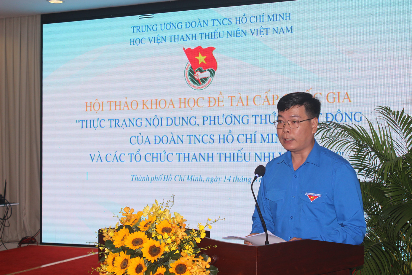 Đại biểu các tỉnh, thành Đoàn phía Nam phát biểu tham luận tại Hội thảo. Đại biểu các tỉnh, thành Đoàn phía Nam phát biểu tham luận tại Hội thảo.