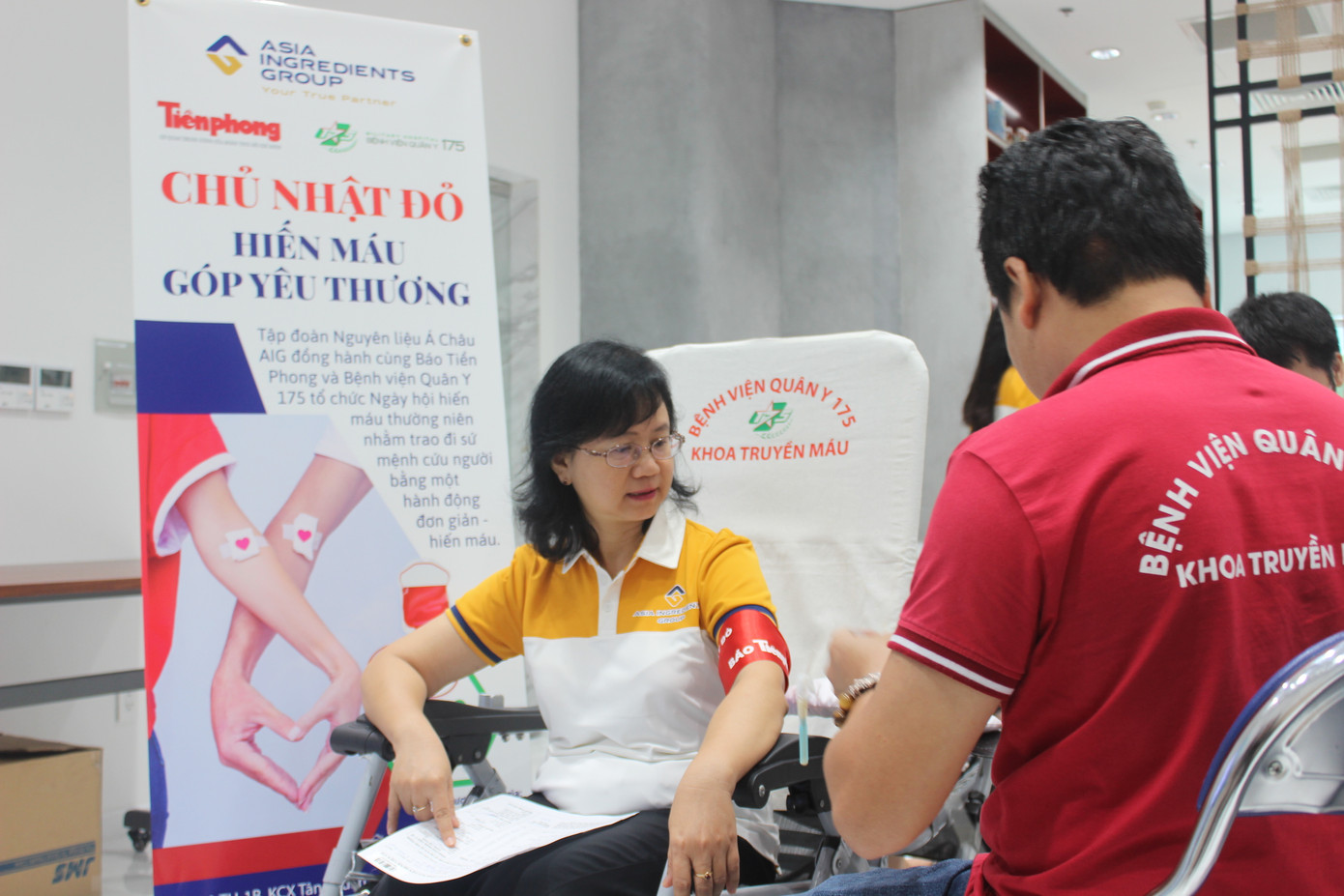 Với tôn chỉ “Giúp mình, giúp người, giúp đời”, Tập đoàn AIG luôn quan tâm đến vấn đề sức khỏe và trách nhiệm xã hội, đồng thời nhận thức được vai trò quan trọng của hoạt động hiến máu trong việc cứu giúp những người đang gặp khó khăn vì thiếu máu.