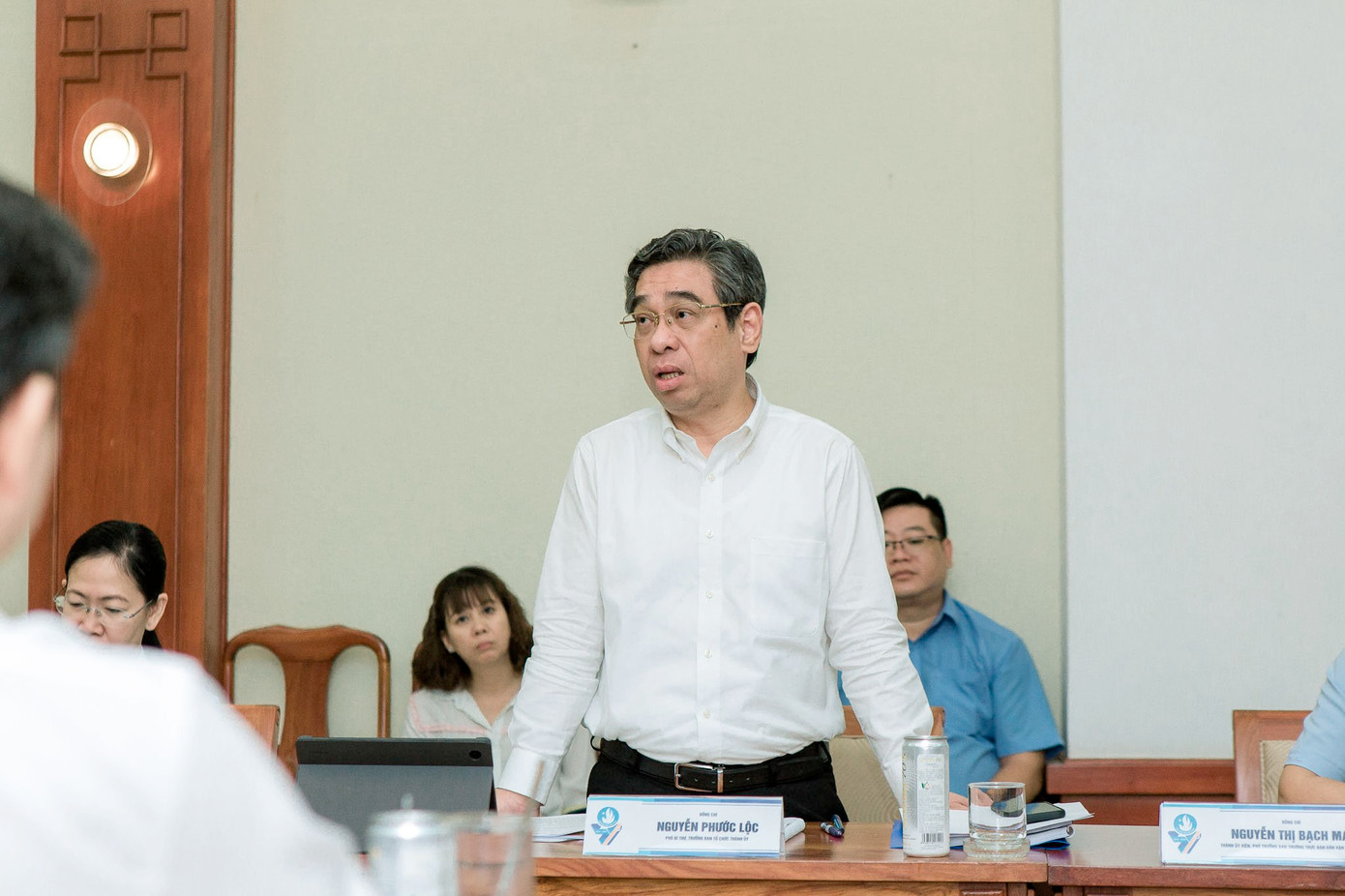 Phó Bí thư Thành ủy TP. HCM Nguyễn Phước Lộc phát biểu chỉ đạo tại Hội nghị. Phó Bí thư Thành ủy TP. HCM Nguyễn Phước Lộc phát biểu chỉ đạo tại Hội nghị.