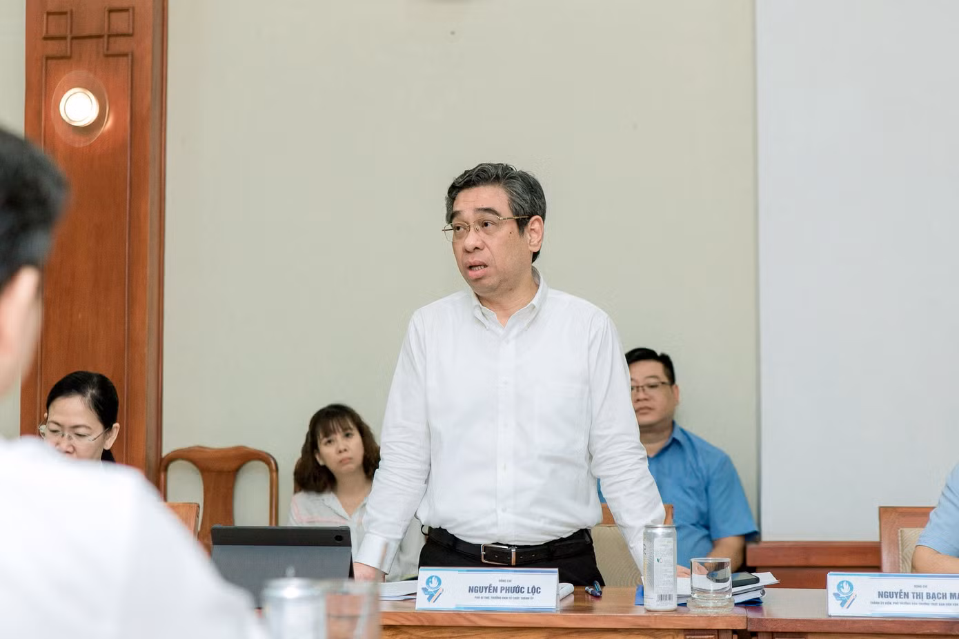 Phó Bí thư Thành ủy TP. HCM Nguyễn Phước Lộc phát biểu chỉ đạo tại Hội nghị.
