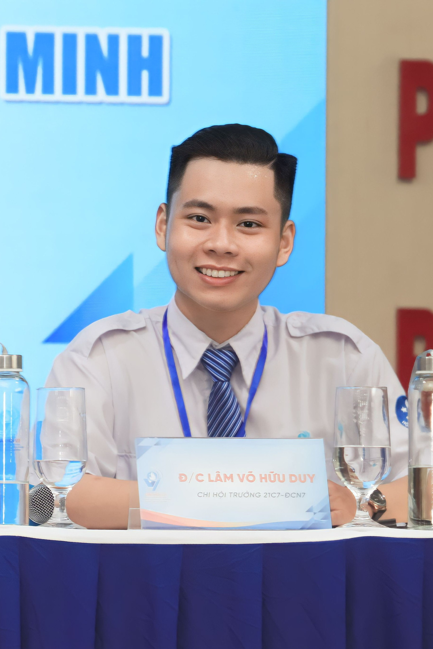 Lâm Võ Hữu Duy tham dự Đại hội Hội Sinh viên trường CĐ Lý Tự Trọng TP. HCM. (Ảnh: NVCC)