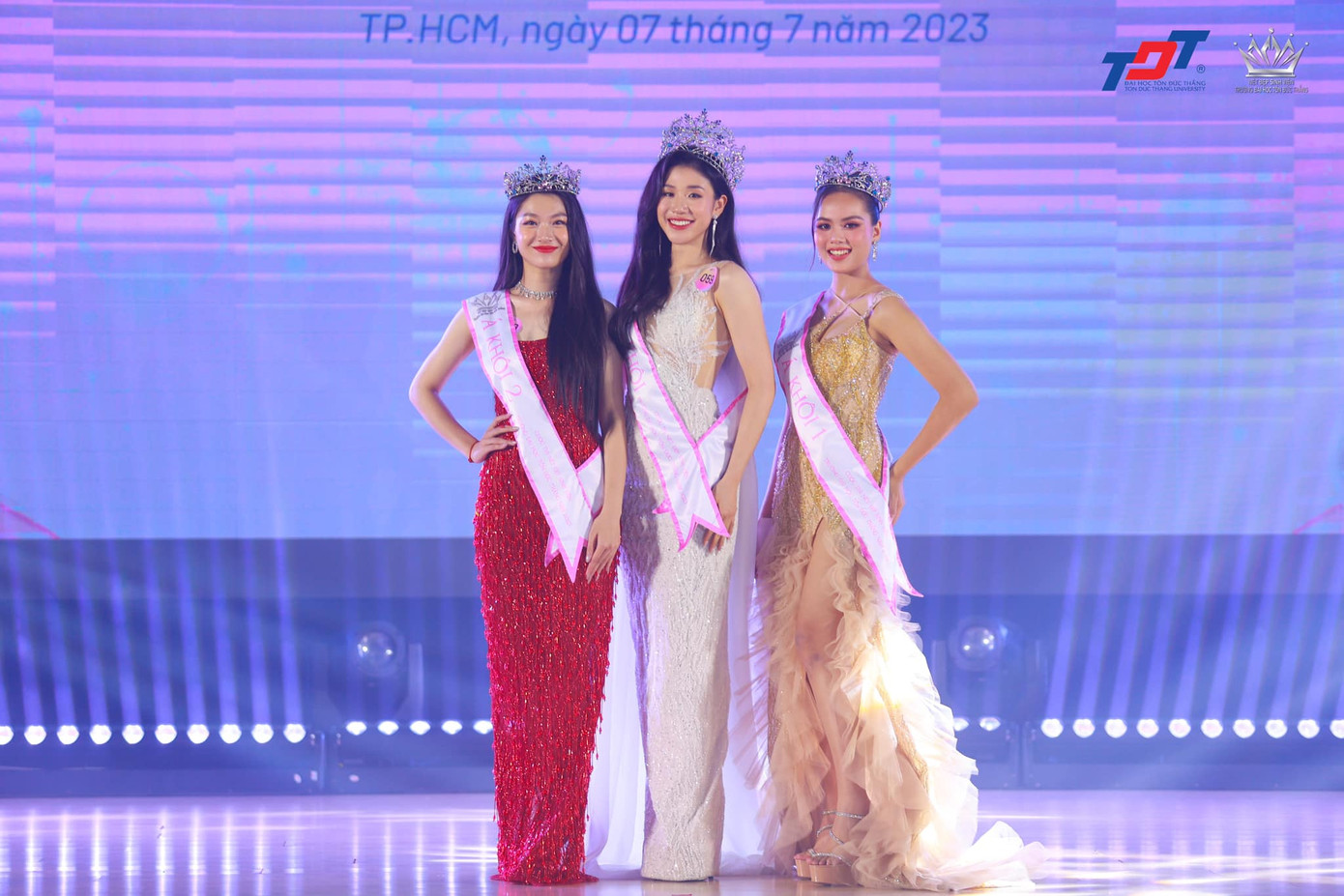 Top 3 "Nét đẹp sinh viên TDTU 2023". (Ảnh: BTC)