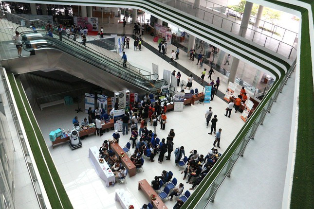 Không gian tại Nhà Văn hóa Sinh viên (Khu Đô thị ĐHQG TP. HCM), nơi sẽ diễn ra chuỗi các hoạt động của Ngày hội.