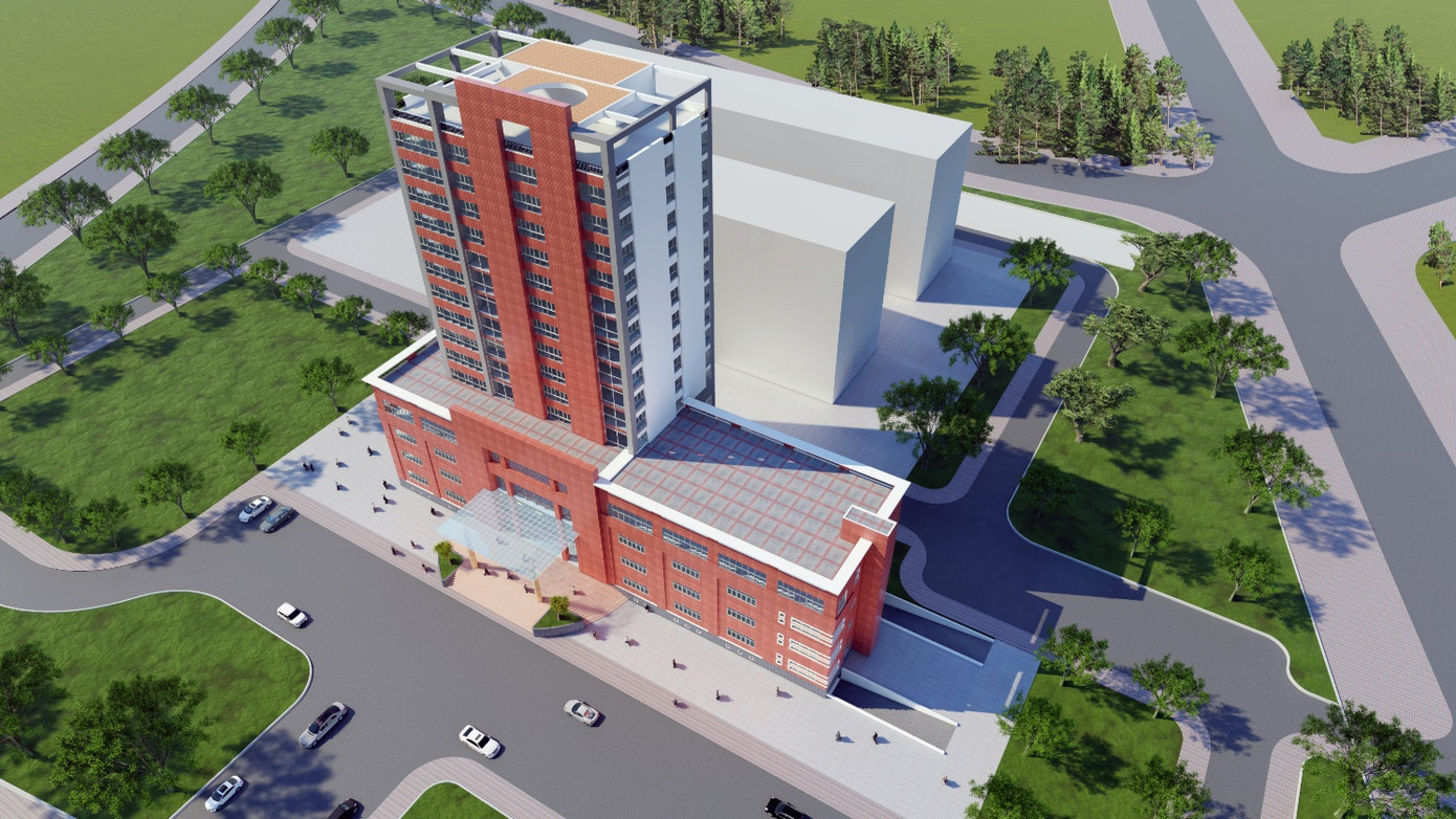 Khối Hành chính - Nghiên cứu QT.A1. (Ảnh: Đồ họa)