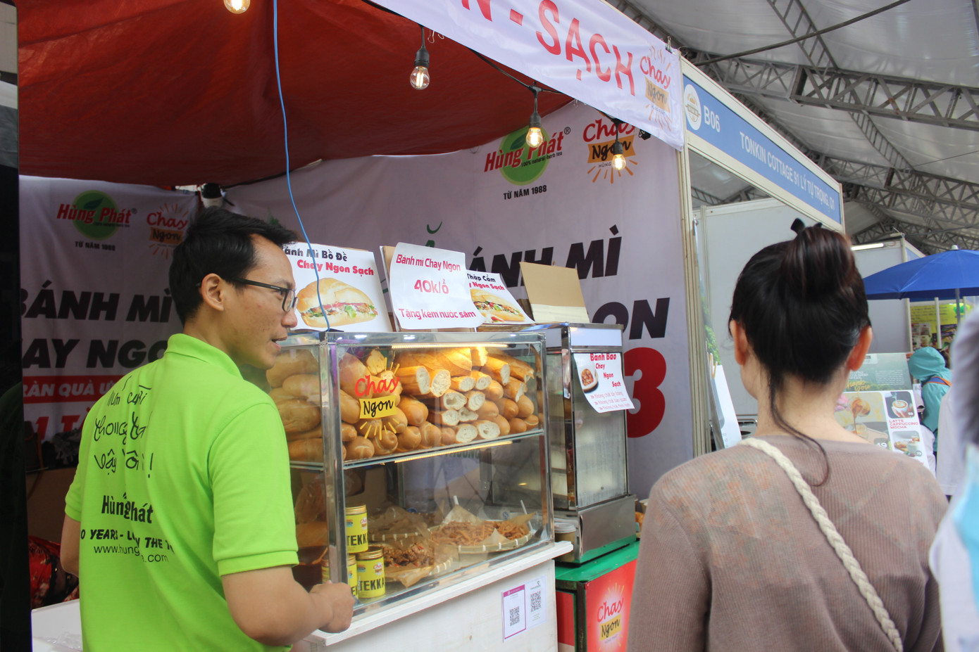 Những thương hiệu bánh mì chay cũng có mặt trong Lễ hội.