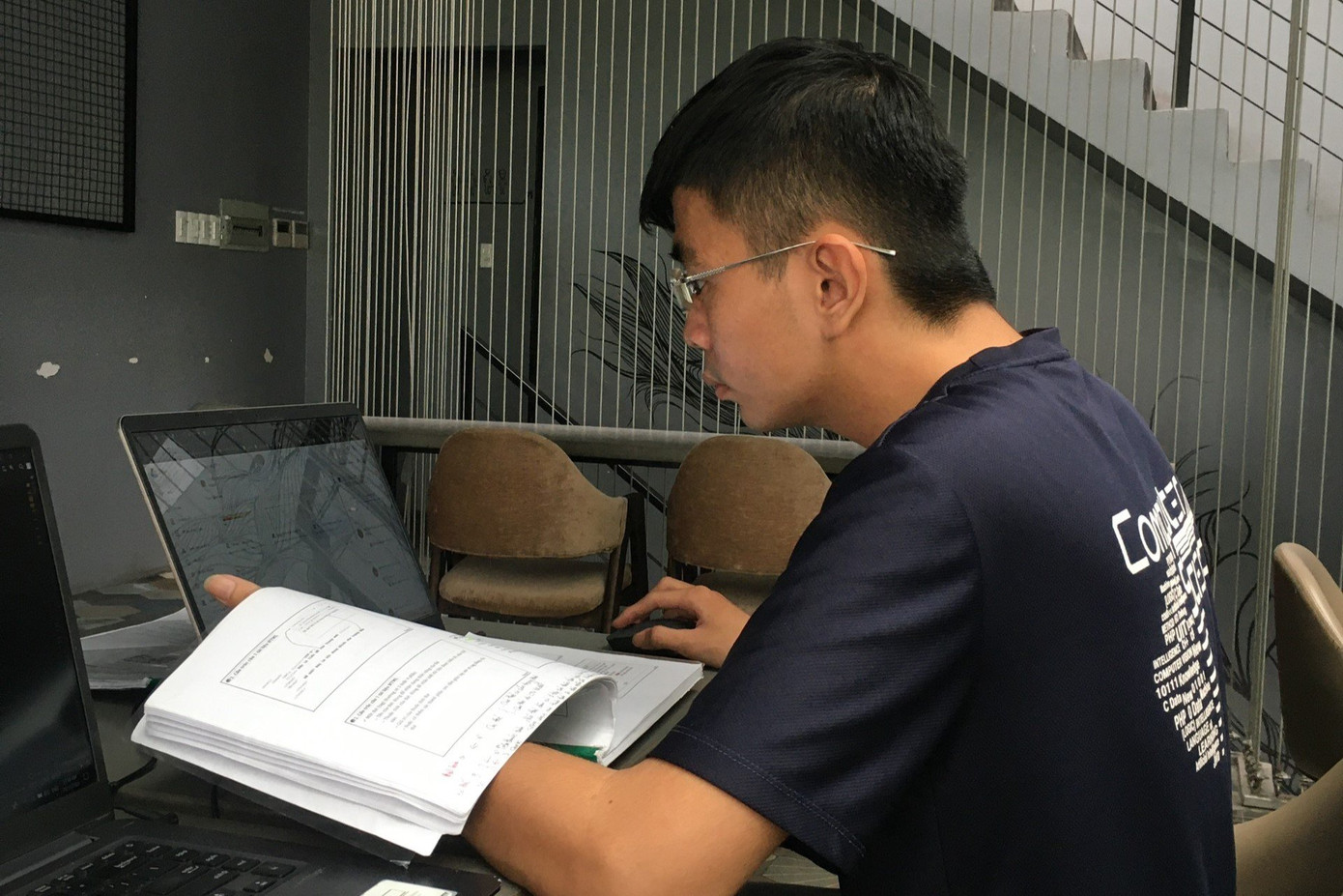 Trên ghế giảng đường, Cao Doanh để lại ấn tượng bởi nhiều dự án nghiên cứu và bài báo quốc tế. (Ảnh: NVCC)