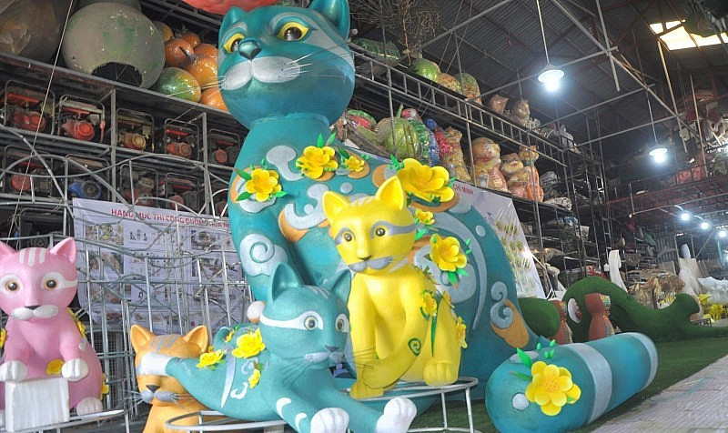 Linh vật của đường hoa Nguyễn Huệ năm nay.