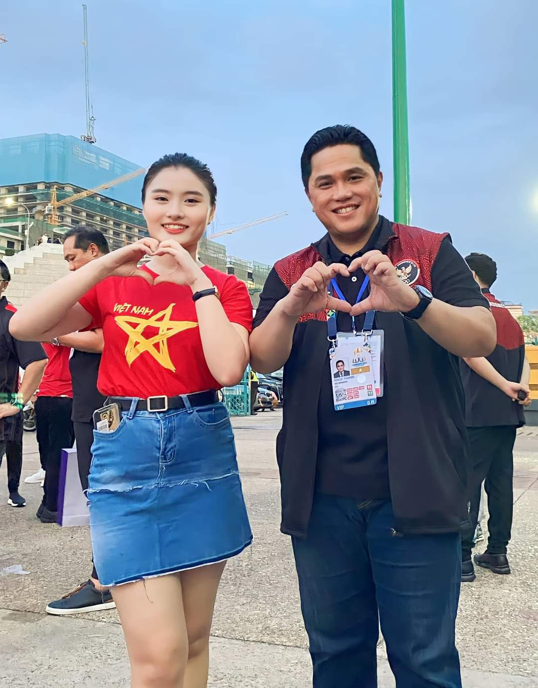 Thúy Vy với vai trò MC tại SEA Games 32. Thúy Vy với vai trò MC tại SEA Games 32.