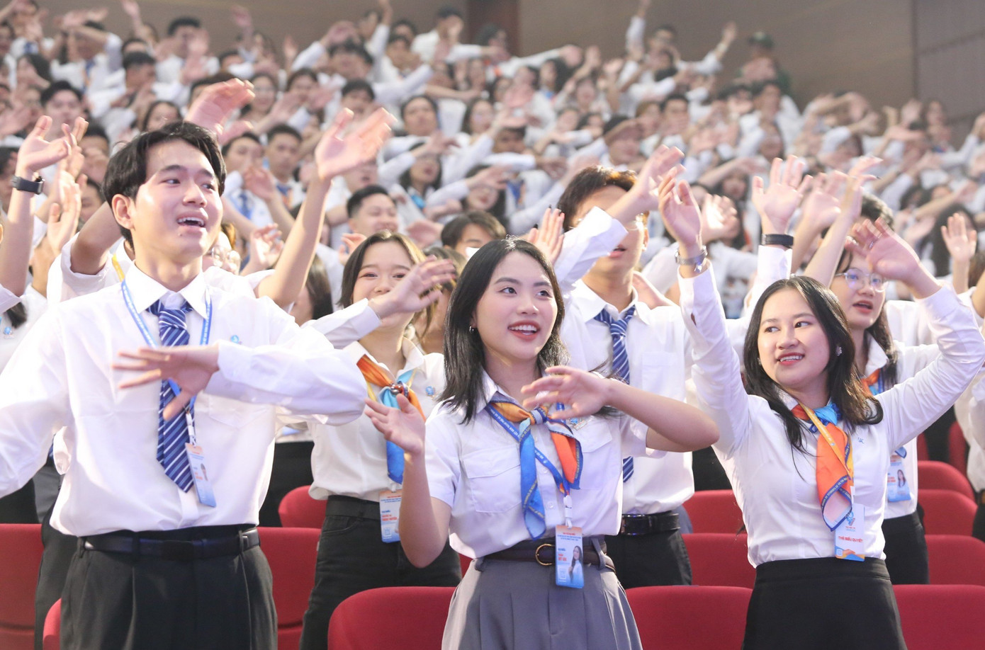 Các đại biểu phấn khởi khi tham gia Đại hội. (Ảnh: Ngô Tùng) Các đại biểu phấn khởi khi tham gia Đại hội. (Ảnh: Ngô Tùng)