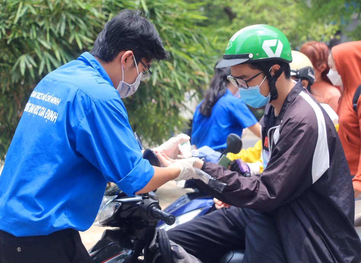 Trước nghỉ lễ 30/4 và 1/5, trường ĐH Gia Định đã tăng cường các biện pháp phòng, chống dịch COVID-19. (Ảnh: ĐHGĐ)