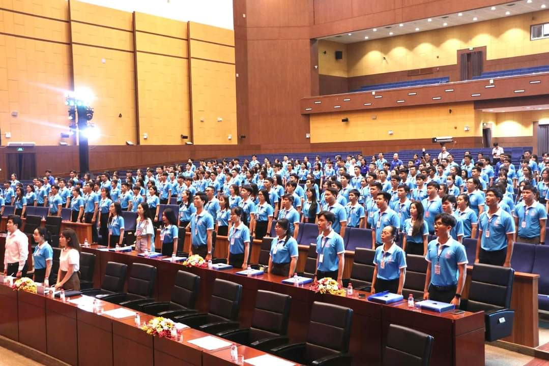 250 đại biểu đại diện cho hơn 36.000 sinh viên tỉnh Bình Dương tham dự Đại hội Đại biểu Hội Sinh viên tỉnh Bình Dương lần thứ III, nhiệm kỳ 2023 - 2028. (Ảnh: Hội Sinh viên tỉnh Bình Dương)