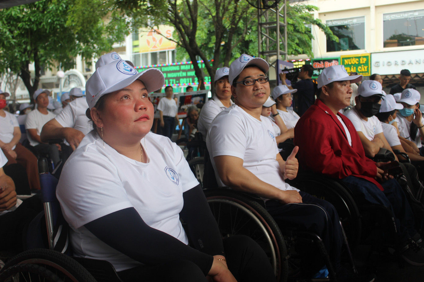 Nhiều vận động viên người khuyết tật trên khắp cả nước cùng tham gia chương trình.