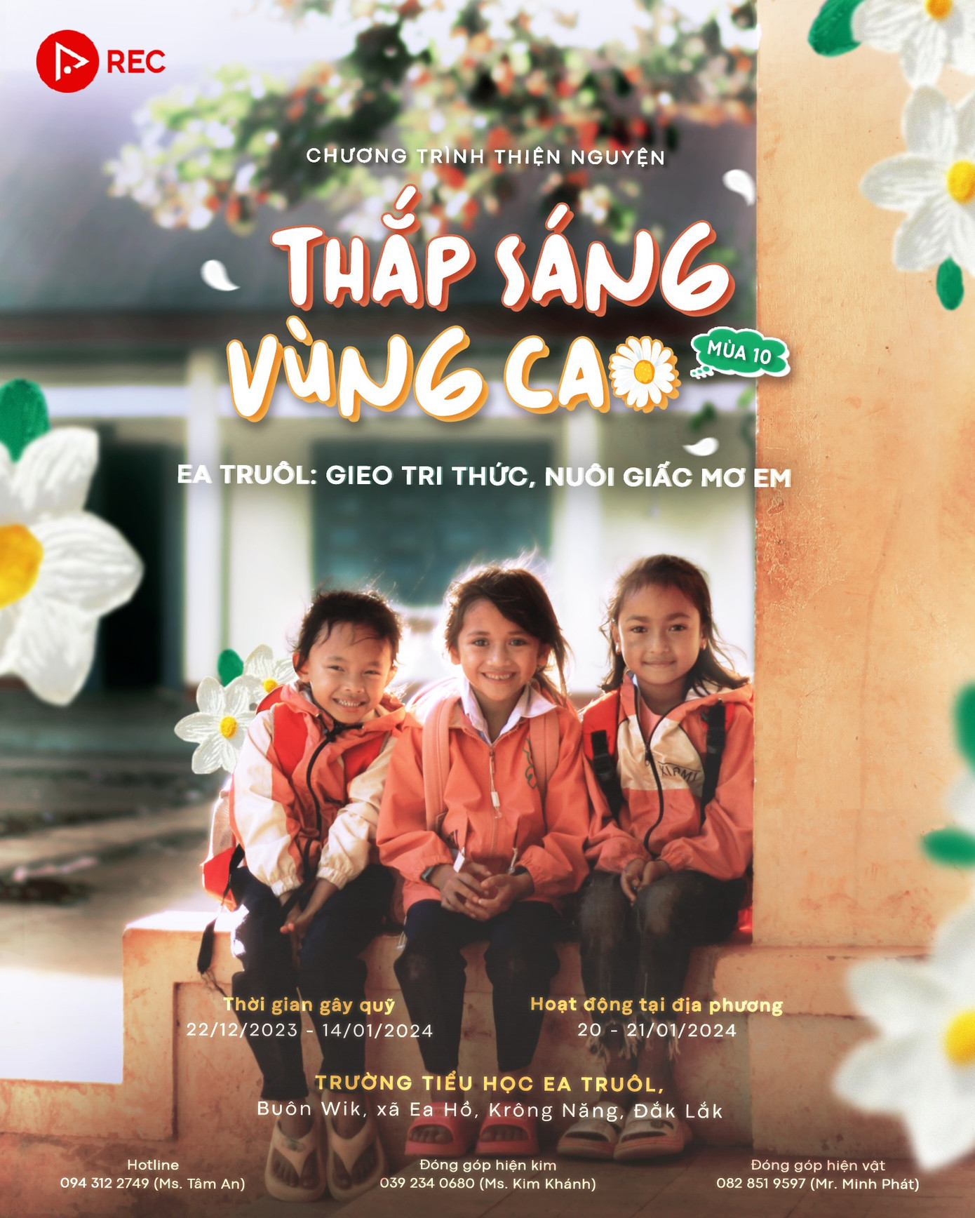 Chương trình Thắp Sáng Vùng Cao mùa 10 do CLB Truyền thông REC tổ chức. (Ảnh: CLB).