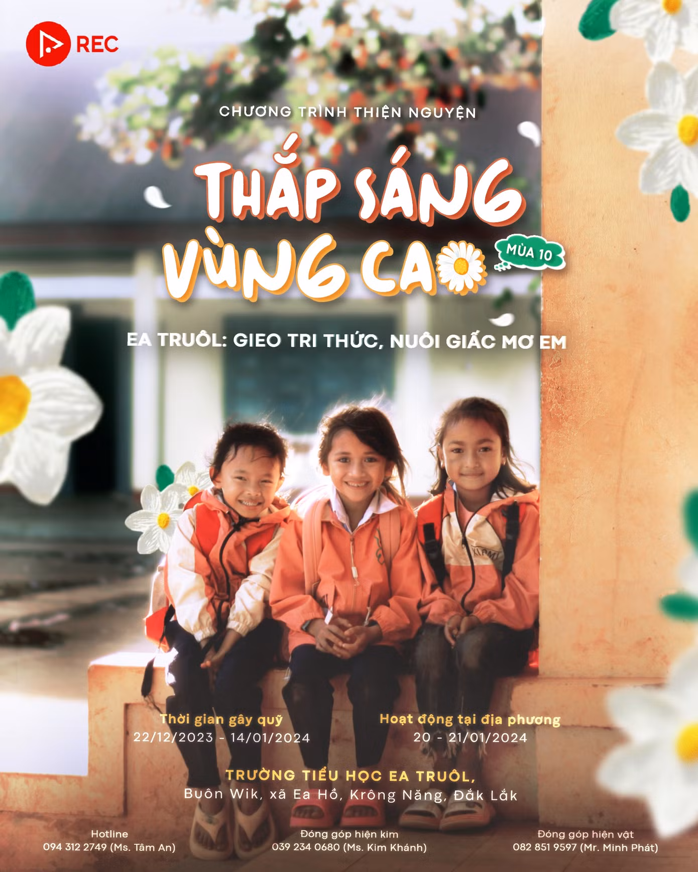 Chương trình Thắp Sáng Vùng Cao mùa 10 do CLB Truyền thông REC tổ chức. (Ảnh: CLB).