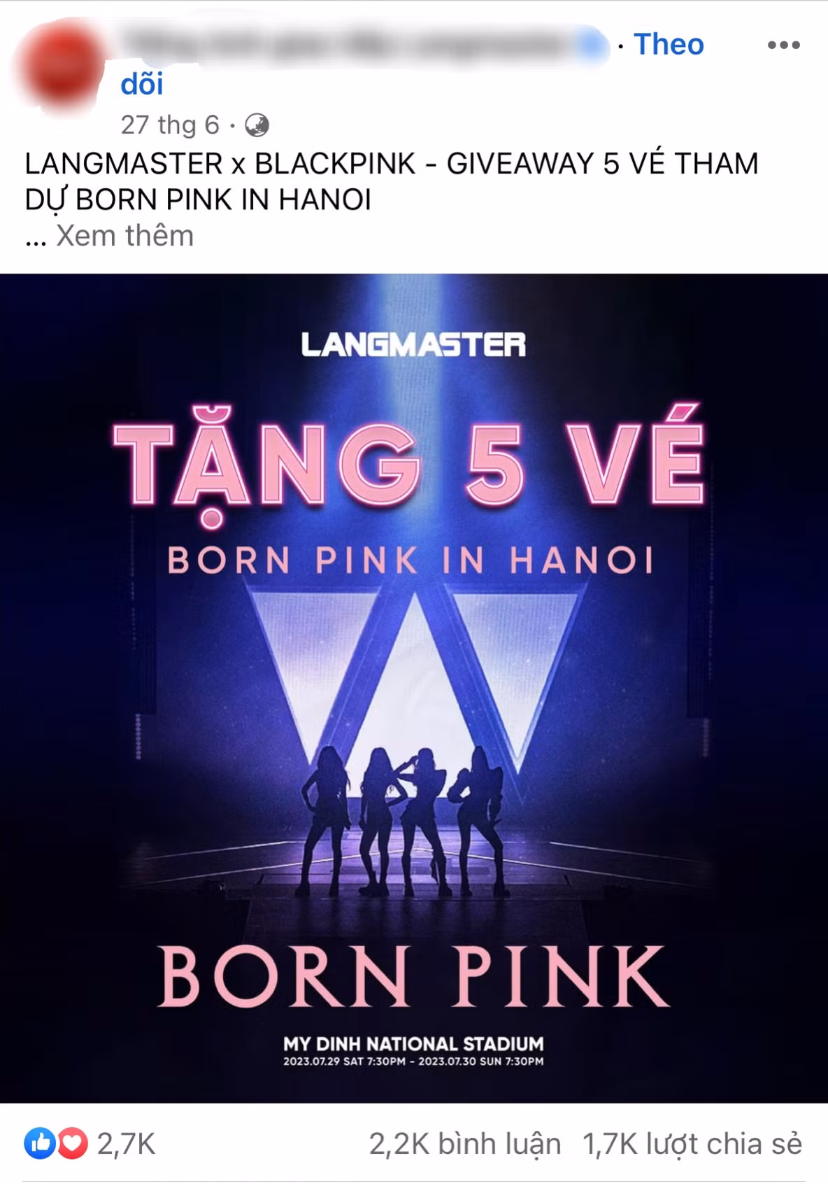 Nhiều trang lớn đã tổ chức giveaway tặng vé buổi concert này.