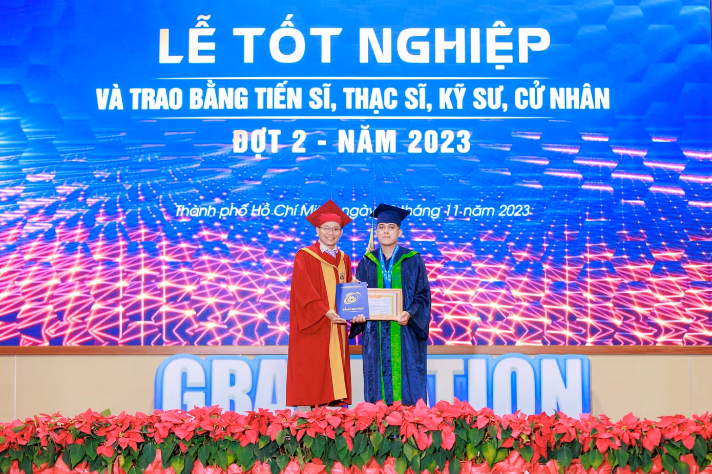 Chế Quang Huy tại buổi Lễ tốt nghiệp mới đây. (Ảnh: NVCC) Chế Quang Huy tại buổi Lễ tốt nghiệp mới đây. (Ảnh: NVCC)