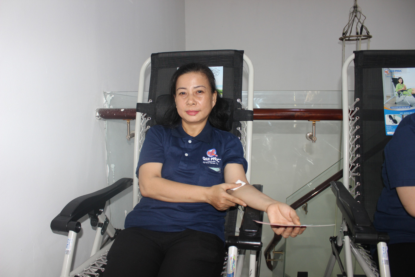 Chị Thanh Hiền với hơn 10 lần hiến máu.