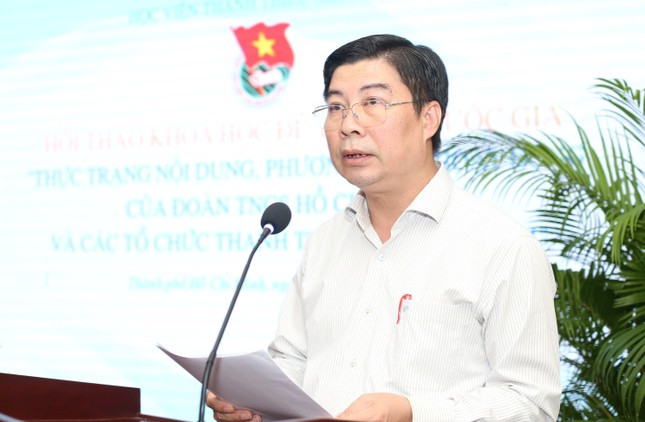 TS Nguyễn Hải Đăng - Giám đốc Học viện Thanh thiếu niên Việt Nam phát biểu đề dẫn Hội thảo.