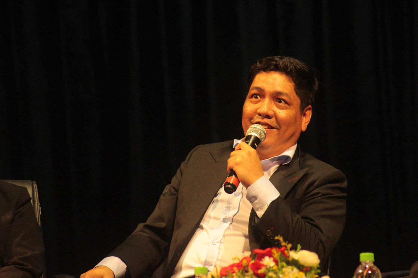 NSƯT - Đạo diễn Đỗ Đức Thịnh chia sẻ tại chương trình. (Ảnh: CLB Sân khấu và Điện ảnh) NSƯT - Đạo diễn Đỗ Đức Thịnh chia sẻ tại chương trình. (Ảnh: CLB Sân khấu và Điện ảnh)