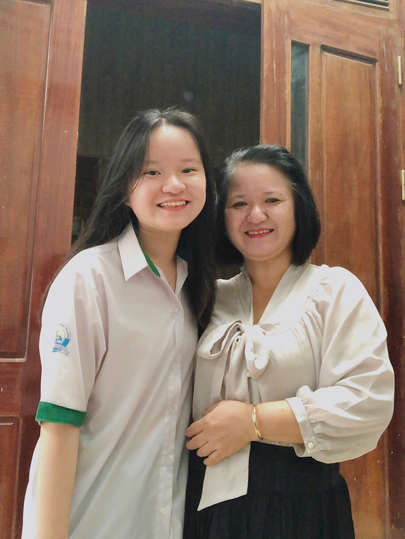 Cô Trịnh Thị Hiếu luôn tạo động lực để con có tinh thần thoải mái.