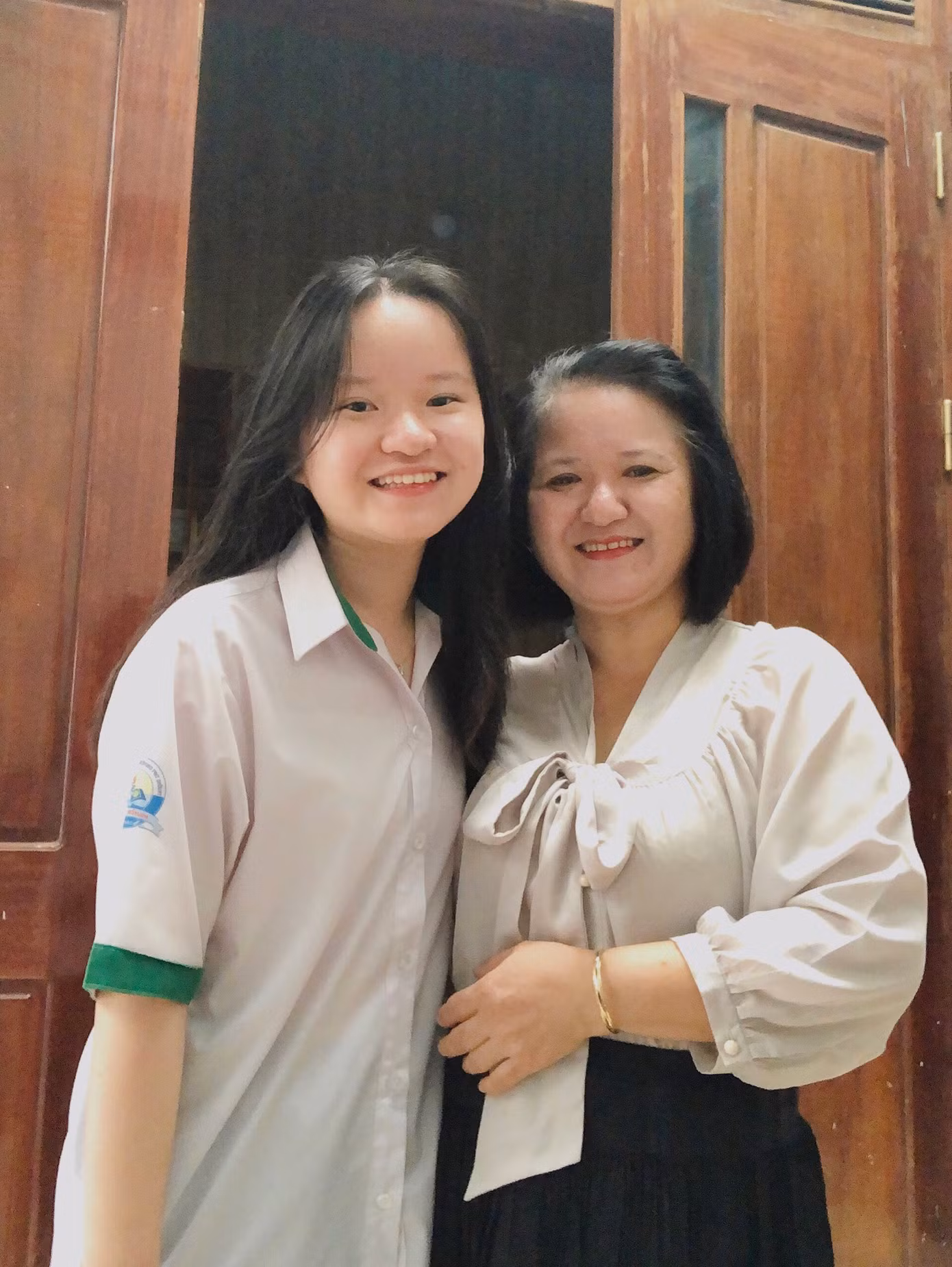 Cô Trịnh Thị Hiếu luôn tạo động lực để con có tinh thần thoải mái.