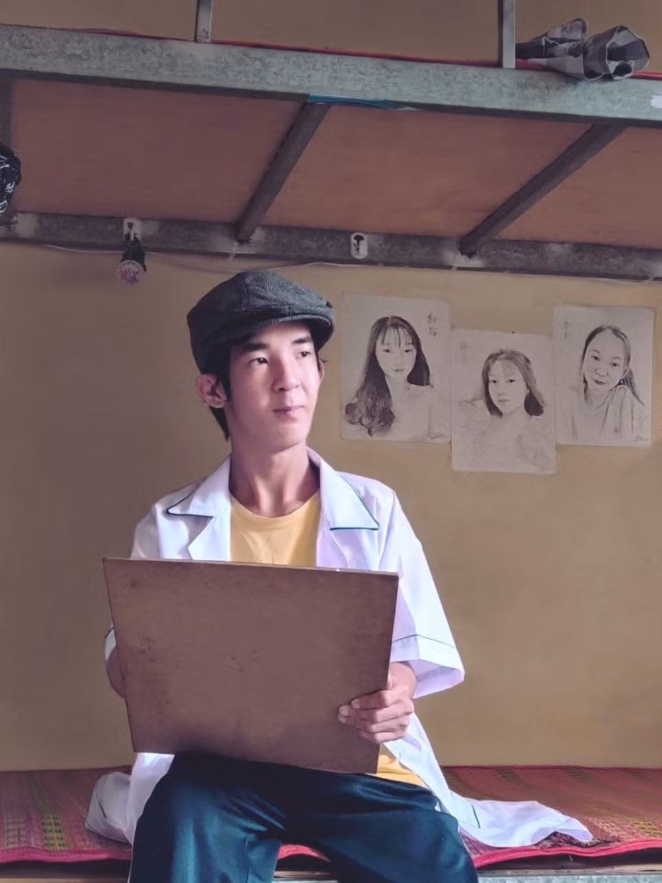 Ging Tran hiện là sinh viên khoa Mỹ thuật Công nghiệp, trường ĐH Cửu Long. (Ảnh: NVCC)
