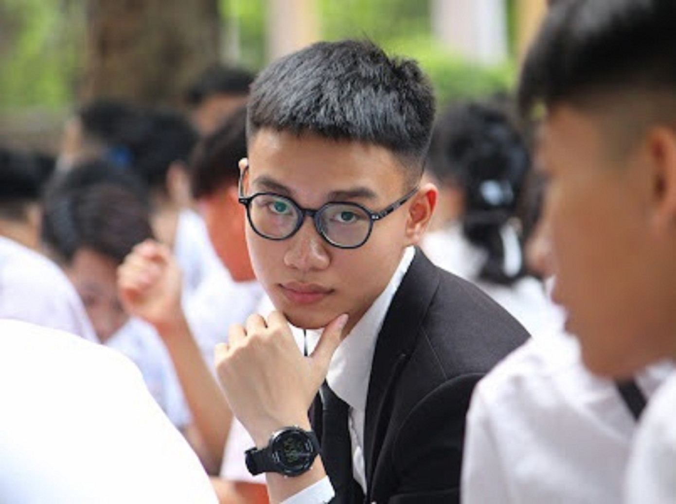 Thủ khoa khối C00 Nguyễn Viết Khôi Nguyên. (Ảnh: NVCC)