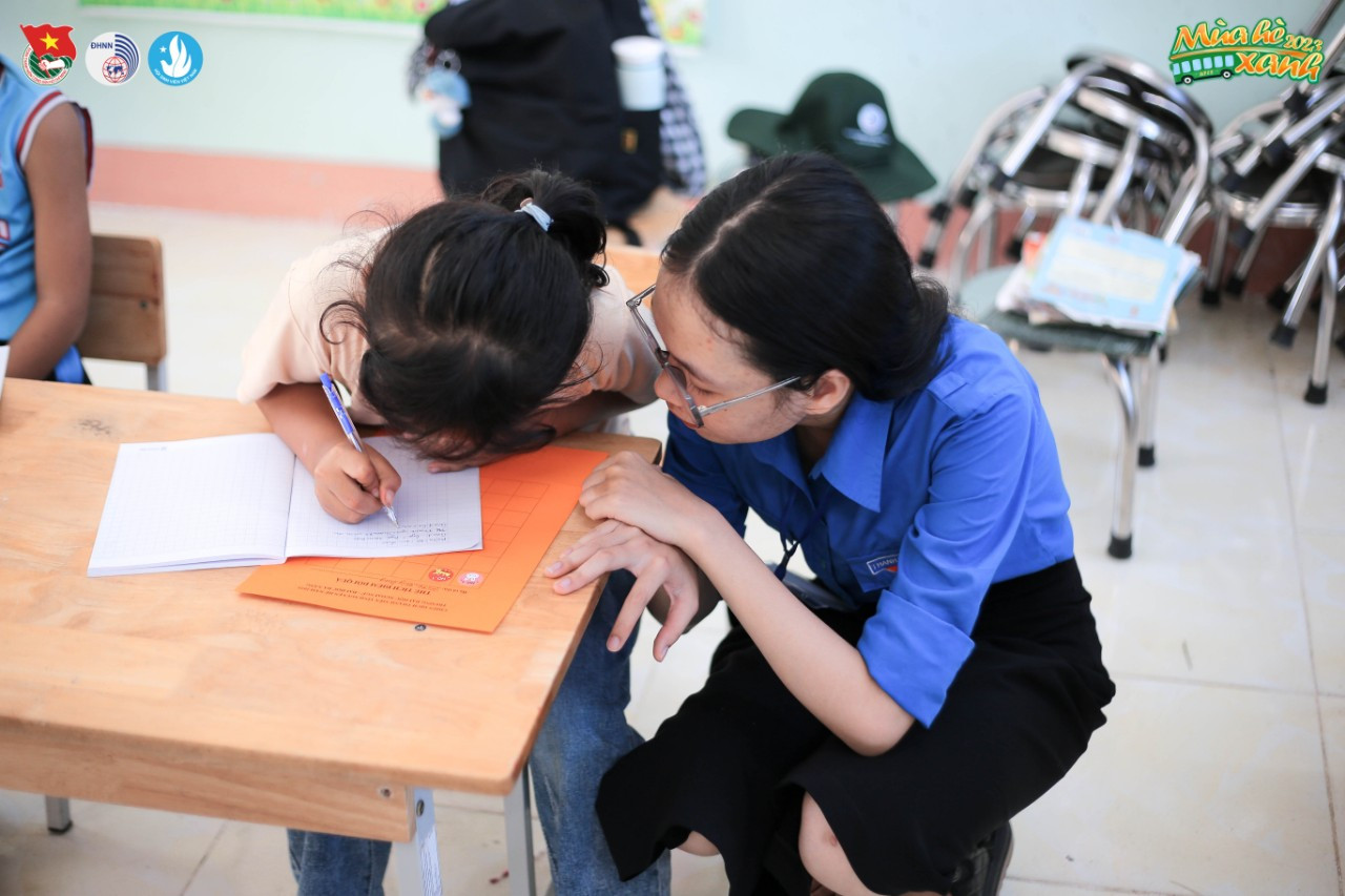 Các chiến sĩ tận tình, hỗ trợ từng em theo kịp bài giảng. Các chiến sĩ tận tình, hỗ trợ từng em theo kịp bài giảng.