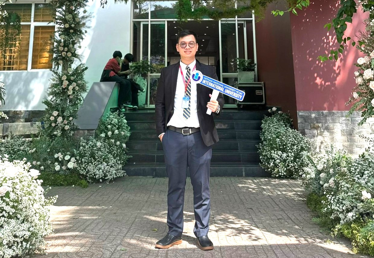 Nguyễn Đức Đăng Khôi tham dự sự kiện kỷ niệm 20 năm thành lập trường ĐH Quốc tế (ĐHQG TP. HCM). (Ảnh: NVCC) Nguyễn Đức Đăng Khôi tham dự sự kiện kỷ niệm 20 năm thành lập trường ĐH Quốc tế (ĐHQG TP. HCM). (Ảnh: NVCC)