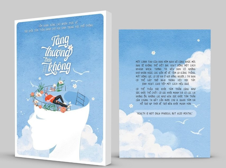 Cẩm nang “Tầng thượng trên không” là sản phẩm của đề tài với thông điệp “Healthy is not only physical, but also mental”. Cẩm nang “Tầng thượng trên không” là sản phẩm của đề tài với thông điệp “Healthy is not only physical, but also mental”.
