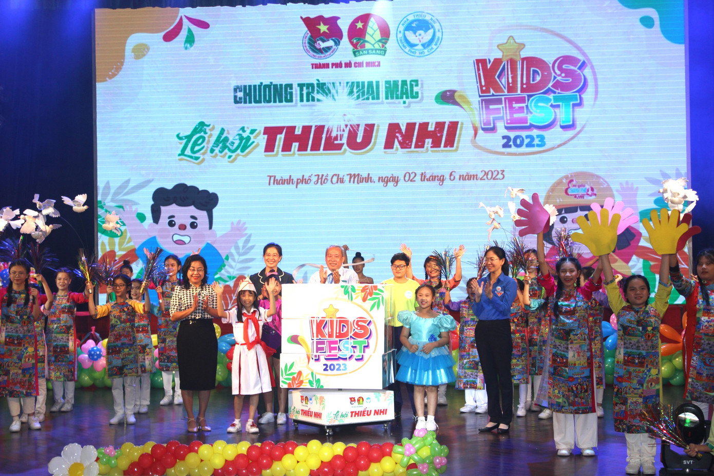 Lễ hội Thiếu nhi TP. HCM - &apos;Kids Fest 2023&apos; chính thức được khai mạc tối 2/6.