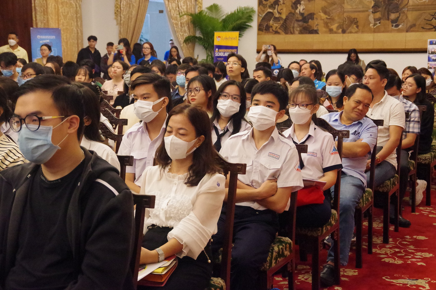 Chương trình thu hút rất đông học sinh, sinh viên tại TP. HCM tham dự.