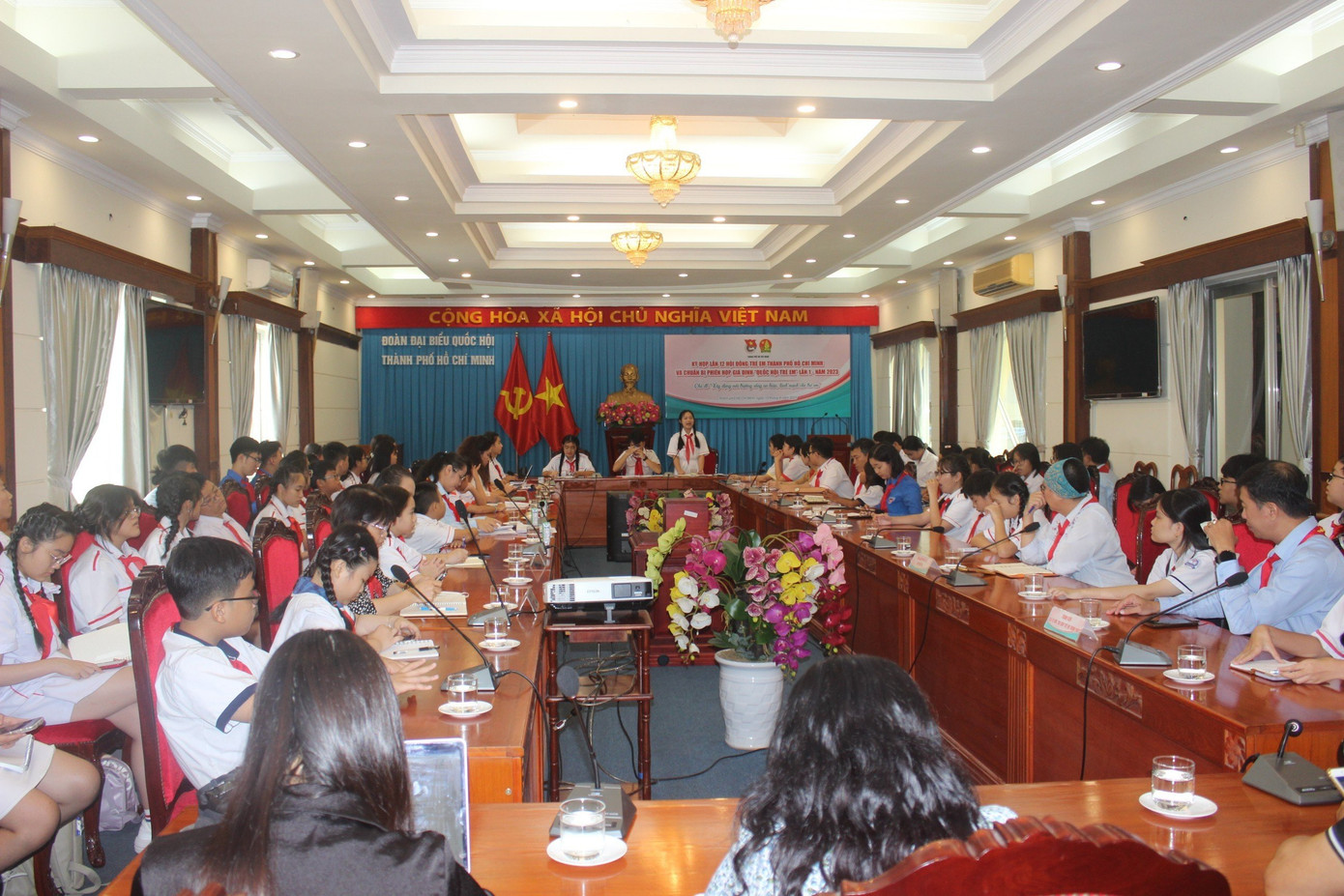 Các đại biểu về tham dự kỳ họp lần 12, Hội đồng trẻ em TP. HCM, năm 2023. Các đại biểu về tham dự kỳ họp lần 12, Hội đồng trẻ em TP. HCM, năm 2023.