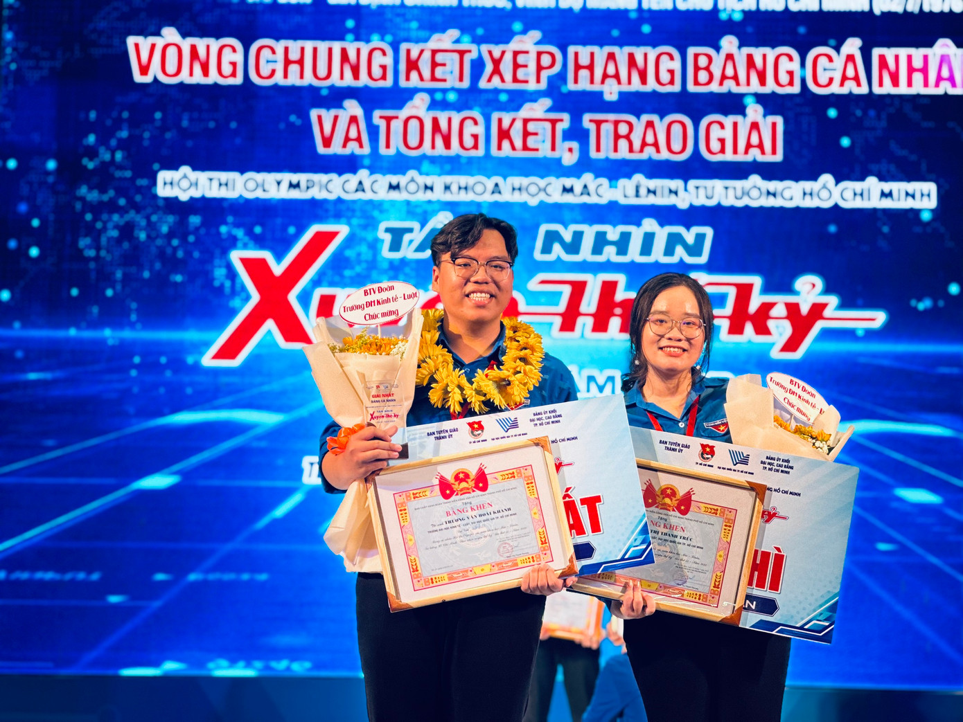 Trương Văn Hoài Khanh (bên trái) là Quán quân của cuộc thi năm nay. (Ảnh: NVCC) Trương Văn Hoài Khanh (bên trái) là Quán quân của cuộc thi năm nay. (Ảnh: NVCC)