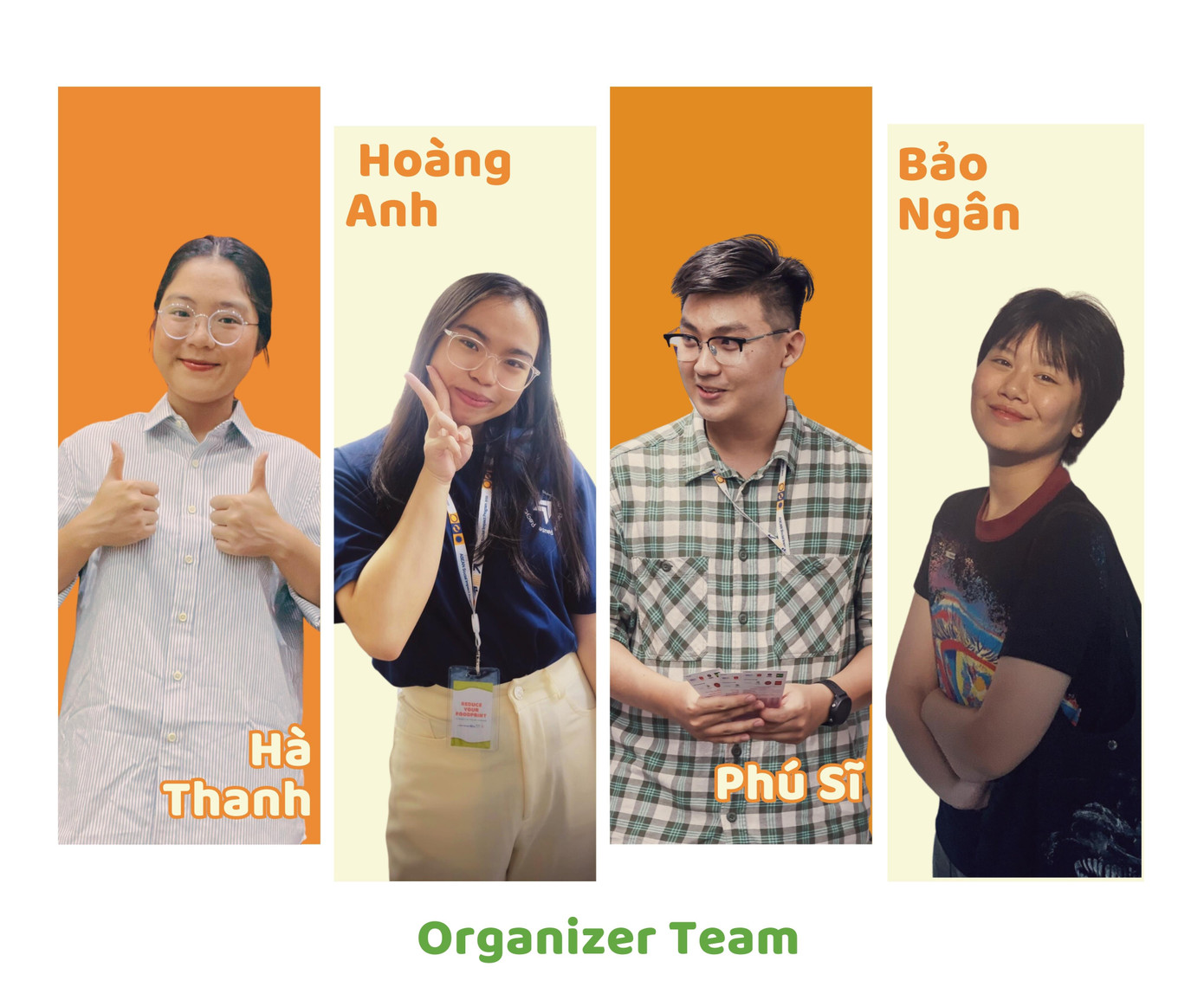 Bốn thành viên nhóm dự án “Reduce Your Foodprint”. (Ảnh: NVCC) Bốn thành viên nhóm dự án “Reduce Your Foodprint”. (Ảnh: NVCC)