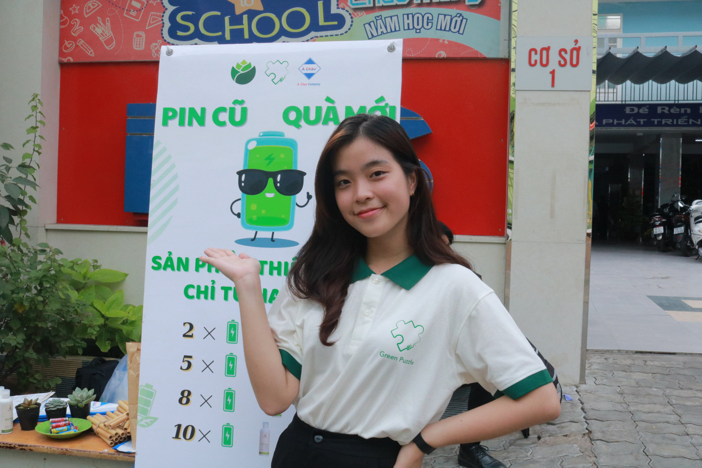 Trần Hoàng Ngân Anh (trưởng dự án 'Green Puzzle').