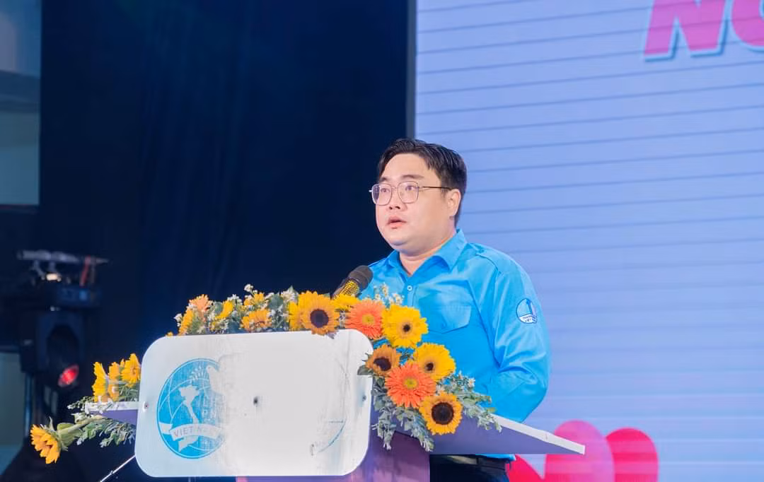 Anh Ngô Minh Hải – Phó Bí thư Thành Đoàn, Chủ tịch Hội LHTN TP. HCM phát biểu tại chương trình. Anh Ngô Minh Hải – Phó Bí thư Thành Đoàn, Chủ tịch Hội LHTN TP. HCM phát biểu tại chương trình.