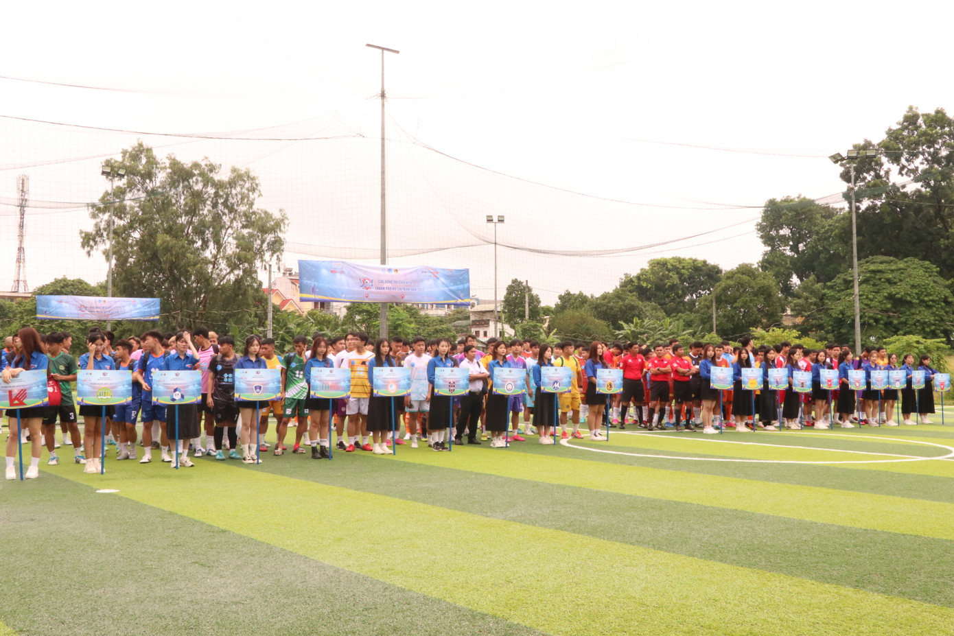 Các đội bóng tham dự Giải Bóng đá Sinh viên TP. HCM năm 2023. (Ảnh: Lan Huỳnh)