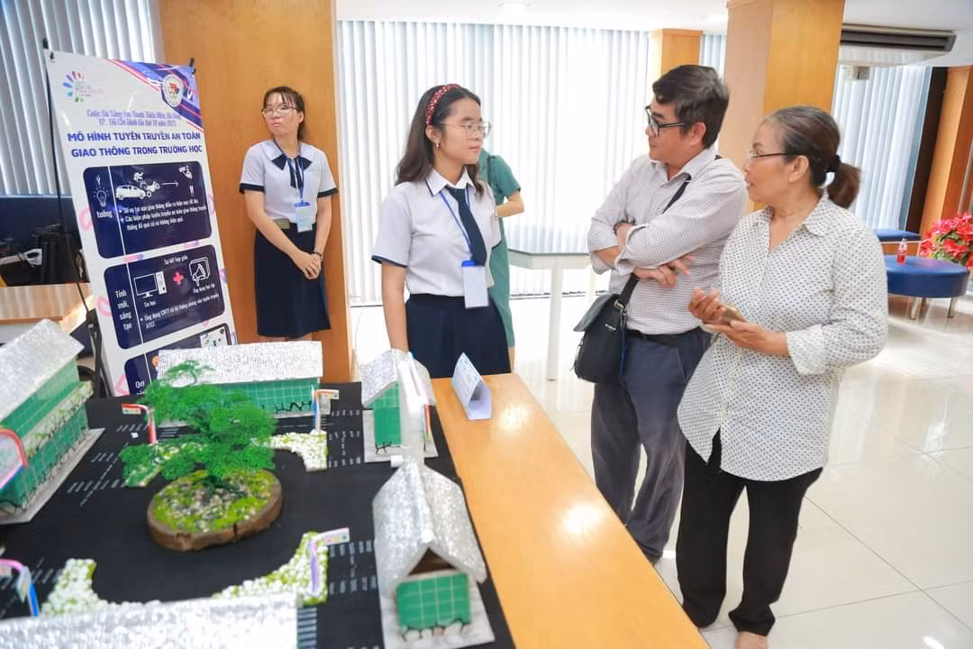 Một sản phẩm sáng tạo được trưng bày tại vòng Chung kết cuộc thi Sáng tạo dành cho Thanh thiếu nhi TP. HCM lần 18.